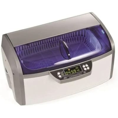 Perel Ultrasone Reiniger 6 L - Ontgasfunctie - Afvoerventiel - Instelbare timer en temperatuur - Uitneembare mand en horlogehouder - Professioneel gebruik - 310 W, 35 kHz - Wit