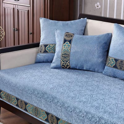 Nieuwe Chinese Antislip Bankhoes Moderne Eenvoud 4 Seizoenen Universele Bankhoes Bankkussen Huisdecoratie Beschermhoes 60x60cm 1pcs