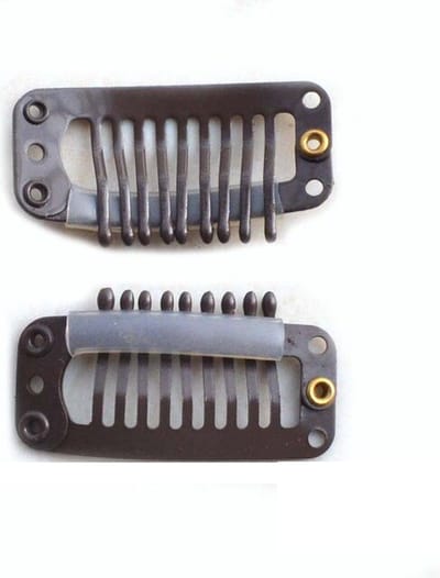 Extensions clips for clip in extensions - 3.2mm Donker Bruin ( 15 stuks)
