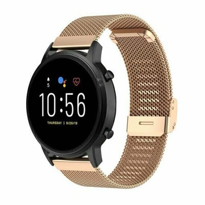 By Qubix - Milanese bandje met klemsluiting - Champagne goud - geschikt voor Huawei Watch GT 6 / GT 7 / GT 6 pro / GT 7 pro - 46mm