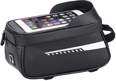 Fietsstuurtas - Fiets tas - Telefoon meenemen - Waterdicht zonneklep - Tot 6.5 inch - Zwart