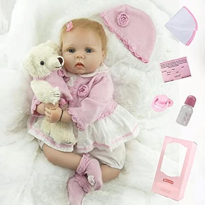 Realistische 55cm Baby Reborn Pop Vriendelijk en Schattig Speelgoed voor Kinderen