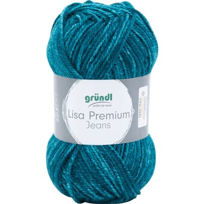 Gründl Wol "Lisa Premium Jeans" - Groen/blauw gevlekt
