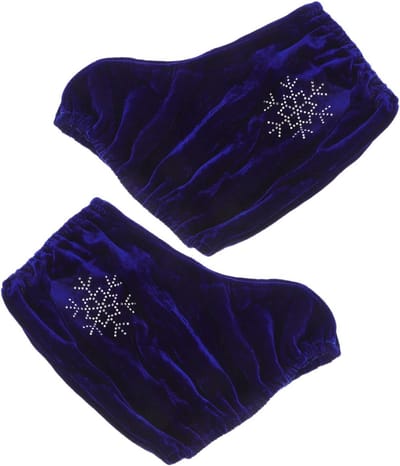 Dailygoods - Milisten Schaatsbeschermers met hoezen voor middelgroot, voor kunstschaatsen, jongens, meisjes en volwassenen