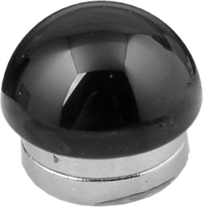Fako Bijoux - Magneet Broche Mini - Magneetbroche - Black Stone - Magnetische Broche - Hoofddoek Magneet - Sjaal - Hijab - Abaya - 12mm - Zwart