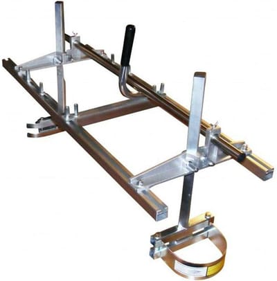 Draagbare Kettingzaagmolen - Houtbewerking - Stammen Zagen - Verstelbaar Frame - Universeel - Zilver