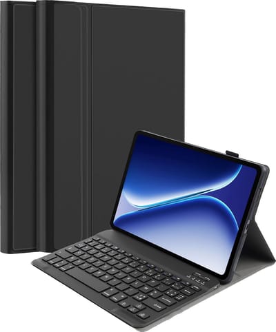 Just in Case tablet Hoes met Toetsenbord geschikt voor OnePlus Pad Go 2 - AZERTY Bluetooth Keyboard Case - Zwart