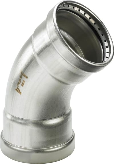Viega Sanpress Inox LF Sanpress Inox XL LF-bocht 45 graden, d 88,9mm roestvrij staal Model 2326XLLF, 664954