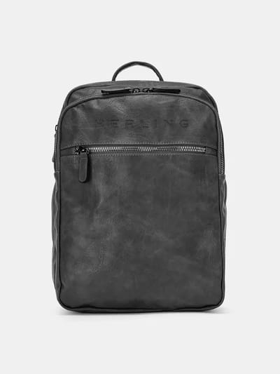 Herling Brand - CAVENDISH - Unisex - Rugtas - Rugzak - Imitatieleer - Antraciet Grijs