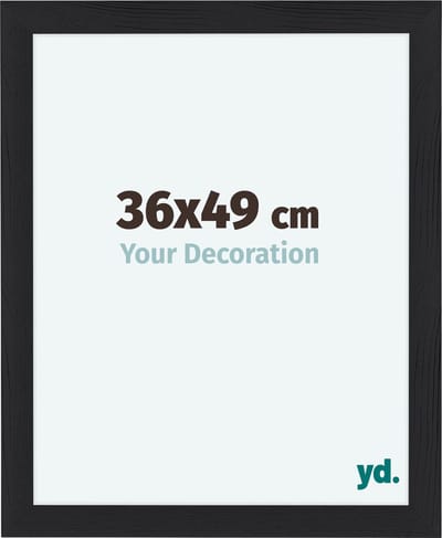 Your Decoration - Fotolijst 36x49 cm - MDF - Zwart Houtnerf - Como