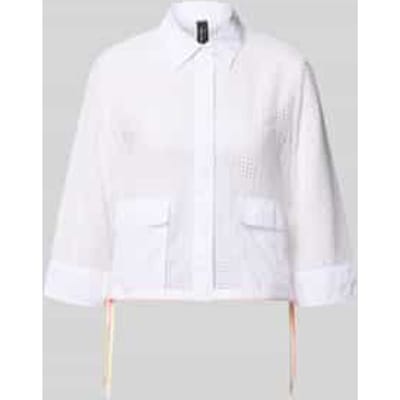Regular fit blazer met pattetassen en 3/4-mouw