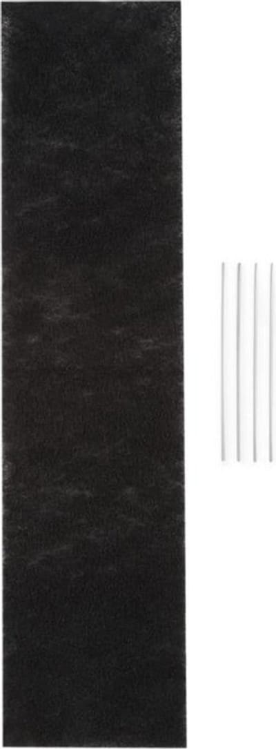 Klarstein Royal Flush 90 - Koolstoffilter, Koolstof-filtervlies, Filtermat, voor ombouw naar recirculatie, 67 x 16,7 cm (LxB), voor Royal Flush 90 Downdraft afzuigkap, zwart