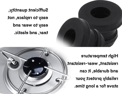 Set van 12 rubberen onderzetters, antislip pads, beschermende ringen voor meubels en apparatuur