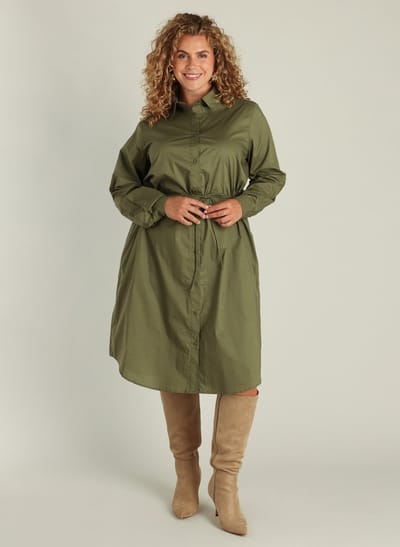 YEST CURVE Greta One pieces - Grey Olive - maat 0(46)