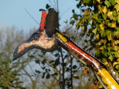 Giraffe "Ember" - 150 cm - Handgemaakt Kunstwerk