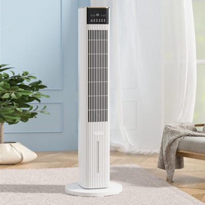 Luchtkoeler - Ventilator Luchtbevochtiger - Zomerse Koelte - 3-in-1 Functie - 4.5L Tank - Wit