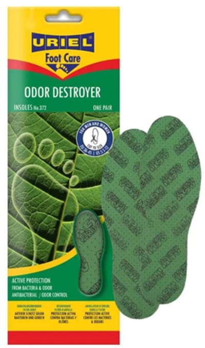 Uriel - Geurvreter Inlegzolen - Antibacteriële Zooltjes - Op Maat Knipbaar - Unisex - 1 Paar