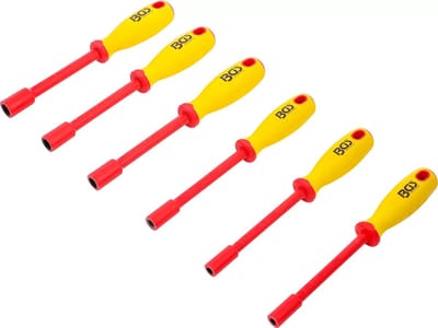 BGS VDE-Steeksleutel-Schroevendraaierset Zeskant SW 5,5 - 12 mm 6-delig. - 71095