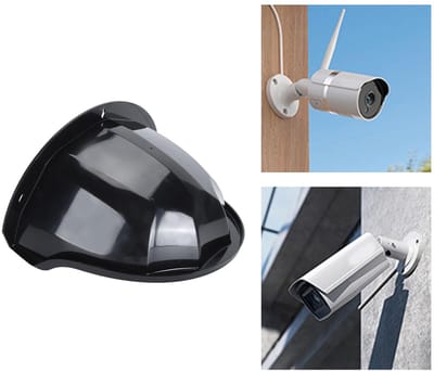 Dailygoody - Beveiligingscamera Zon Regenhoes - Duurzaam en Weerbestendig - Zwart - Bescherming voor Dome PTZ-type Camera - Veilig en Handig - Geschik
