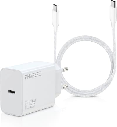 40w usb C Snellader + usb C naar usb C Kabel 2 Meter - Usb C Oplader Set