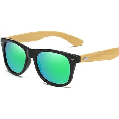 Mode houten frame beenzonnebril Klassiek buiten rijden Rijden UV400 sportzonnebril Brillen Houten bril beige