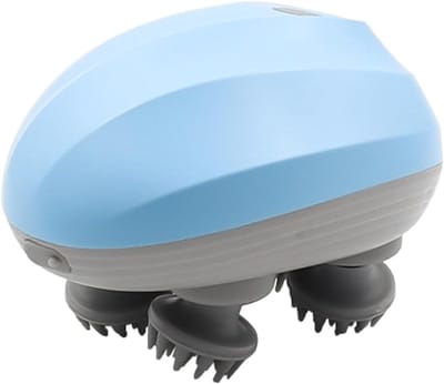 TIM® Hoofdmassage - Hoofdmassage Apparaat - Massage Apparaat - 4 Massagetakels - Blauw - 3cm x 5cm x 3cm