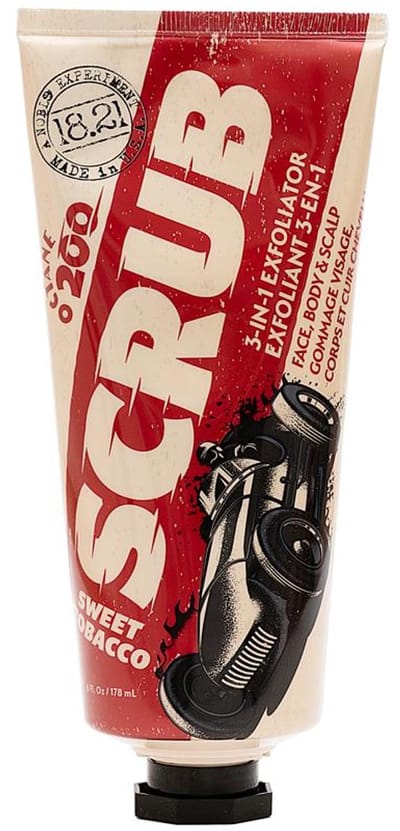 18.21 Man Made - Octane 200 - Scrub 3-in-1 Face, Body & Scalp - Sweet Tobacco - 100 ml