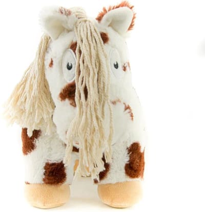 Crafty Ponies Paarden Knuffel - Paarden Speelgoed - Knuffel - Voor kind & baby - Pluche Paarden - Knuffelbeest - Speelgoed Kind - Stuffed Animal - Bruinbont - 35cm