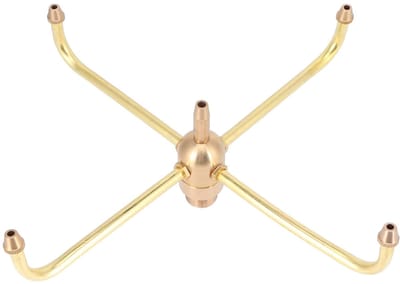 Dailygoods- Fonteinsproeier Roterend - Geanimeerde Wervelende Sproeier - Voor Hotelfonteinen - Familiebinnenplaatsen - G1/2 Buitendraad - Hoogwaardig Messing - Fonteindouche