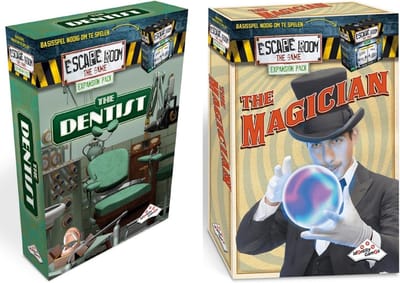 Escape Room Uitbreidingsbundel - 2 Stuks - Uitbreiding The Dentist & Uitbreiding Magician