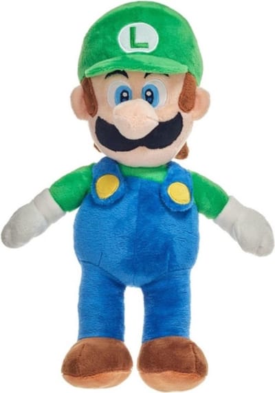 Luigi Pluche Knuffel 30 cm - Super Mario Bros Plush - Speelgoed voor Jongens en Meisjes - Mario Kart bekend van Nintendo Switch - Mario Peach Luigi Toad Donkey Kong Yoshi Bowser