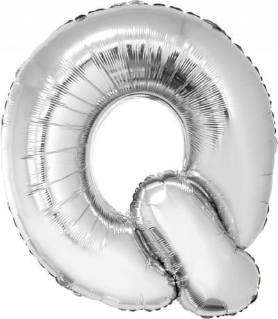 ESPA - Enorme zilverkleurige aluminium letter ballon - Zilver / Grijs