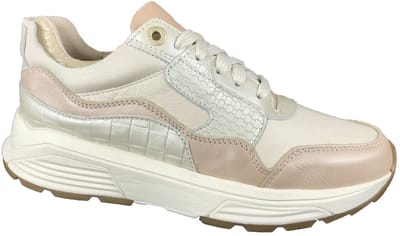 Comfortsneaker dames Xsensible Golden Gate beige soft coral combi | Steunzolen | Bonne Shoe