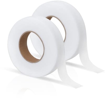 Hemming Tape voor Strijken met Schaar, 20 mm x 65 m, Ideaal voor Gordijnen, Kleding en Stof, Perfect voor het Inkorten Zonder Naaien
