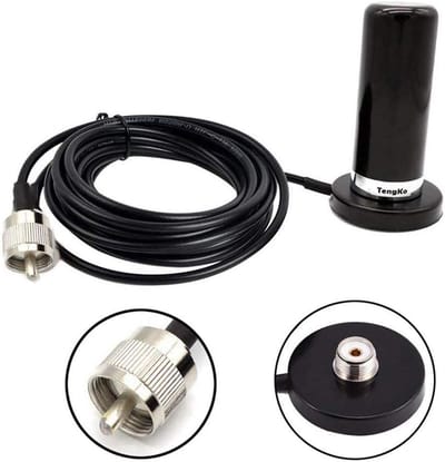 Solidchoice - Dual Band Antenne met Magnetische Basis voor Mobiele Radio's