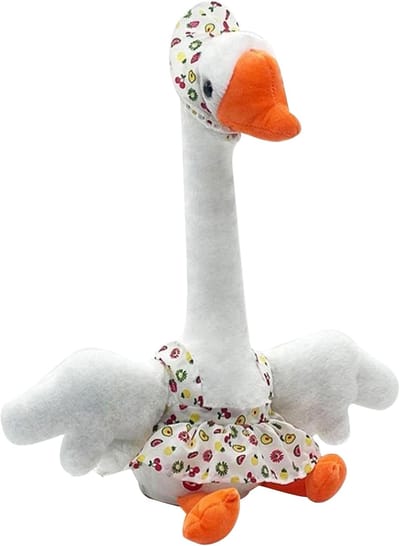 Dansende Gans Speelgoed - Interactieve Knuffel - Kinderen Vermaken - Met Spraakopname - 34 cm Hoog