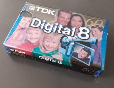 TDK Hi8 videocassette Digital 8, LP90/SP60 min