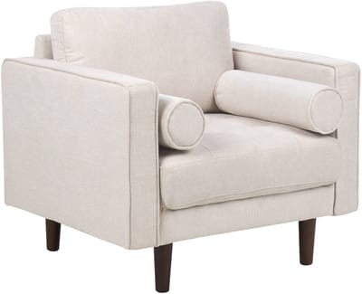 NURMO - Fauteuil - Lichtbeige - Polyester