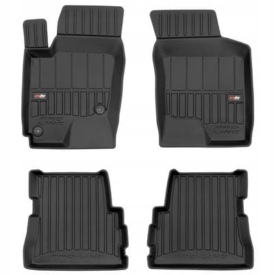 Frogum No.77 - Automatten 3D - Geschikt voor Hyundai Getz (2002-2011) - 4-delige set - Hoge rand 6cm - Zwart
