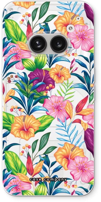 Case Company® - Hoesje geschikt voor Nothing Phone (2a) hoesje - Tropisch 2 - Soft Cover Telefoonhoesje - Bescherming aan alle Kanten en Schermrand