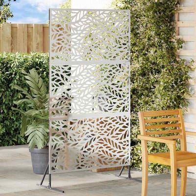 vidaXL - Privacyscherm - 100 - x - 50 - x - 180 - cm - Gegalvaniseerd - staal - zilver