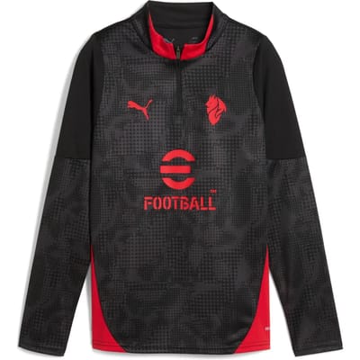 PUMA AC Milan Training 1/4 Zip Sweatshirt Enfants Noir C04