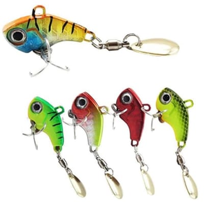 Set van 5 Jig Spinner Lures van 20 g - Spinnerbait, Jig Aas en Loodkop voor Visserij