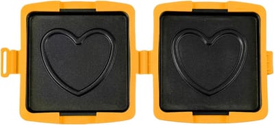 Magnetron Tosti-ijzer - Sandwichpers - Snelle Snacks Maken - Antiaanbaklaag - 16 x 14 cm - Oranje