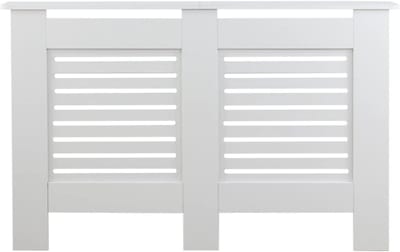 Radiator ombouw - Radiator kast - Verwarming verbergen - Bovenste plaat plank - 112 cm breed - Wit