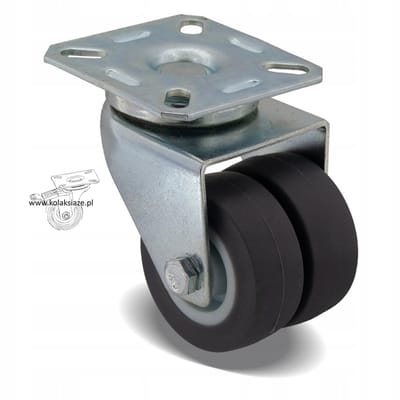 Zwenkwiel 50mm met 70kg draagvermogen voor kasten en rekken
