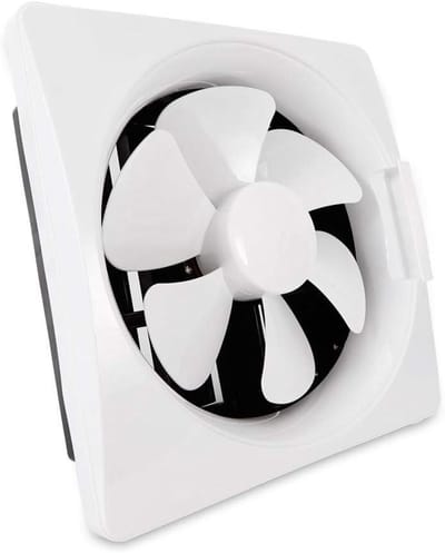 Badkamer Ventilator - Afzuigventilator Keuken - Luchtkwaliteit Verbeteren - Stil Ontwerp - 30 Cm - Wit