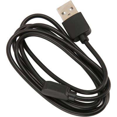 Câble de charge USB pour montre connectée Transmission stable pour Letscom ID205G ID205S ID206 ID205U ID216 black
