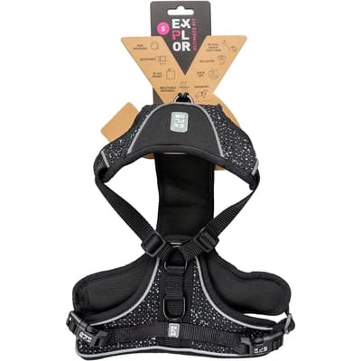 Ultimate Fit No-Pull harnas Fashion XS - 20-40cm - 37-45cm granite black