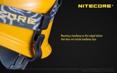 Nitecore NHC10 Helmclip 4 stuks